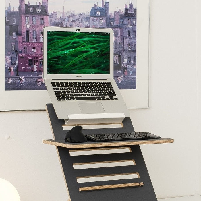 OUTLET Hima Lifter seisomatyötaso Anti-fingerprint - Anthrachite + Laptop-pidike