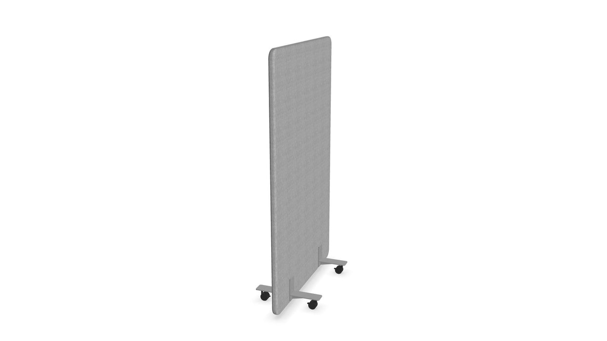 Stoo® FREE lattiasermi pyörillä - 800 x 1600 mm, vaaleanharmaa